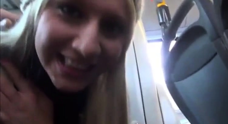 Blonde Drains Cock On A Bus